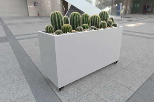 4 Ft Tall Planter With Locking Caster Wheels