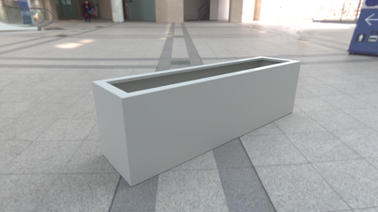 4ft Aluminium Rectangular Planter | Premium Outdoor Metal Planter | Handmade in Britain