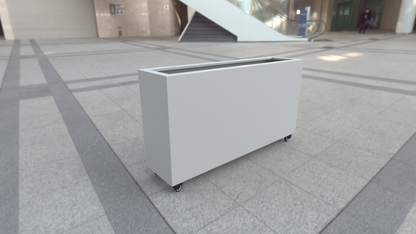 4 Ft Tall Planter With Locking Caster Wheels
