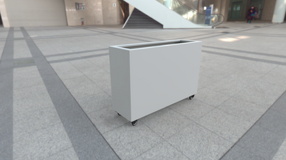 3 Ft Tall Planter With Locking Caster Wheels